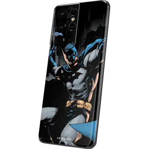 DC Comics Batman Throwing Batarang Jim Lee Art Galaxy S21 Ultra 5G Skin